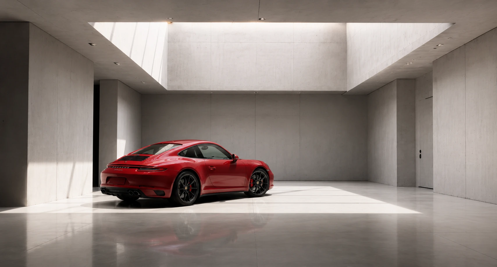 Nyvasket og polert rød Porsche 911 etter bilpleie hos Rolvsøy Bil & Båtpleie